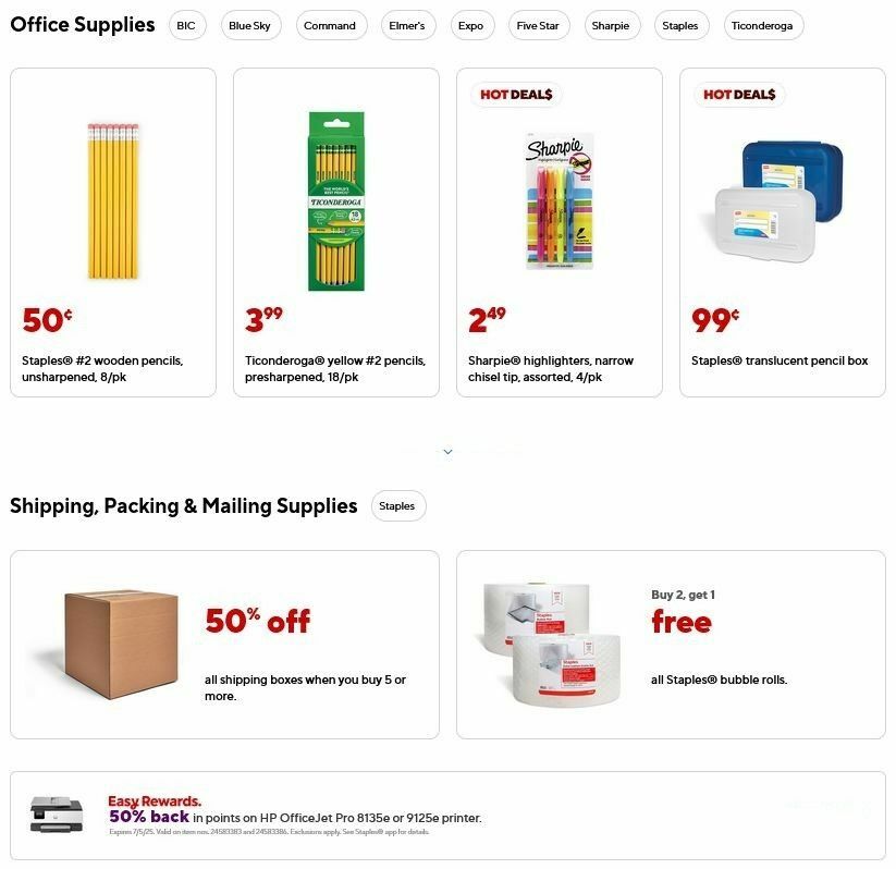 Staples Weekly Ad from June 22