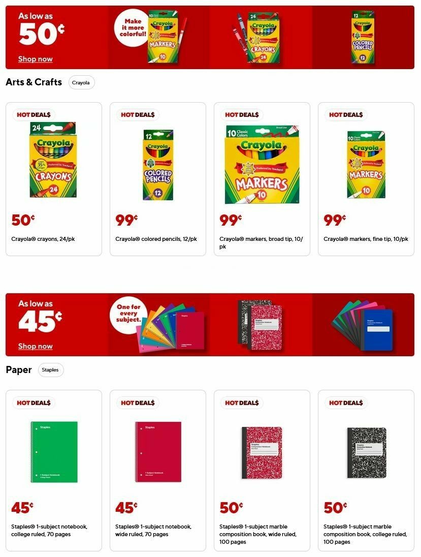 Staples Weekly Ad from June 29