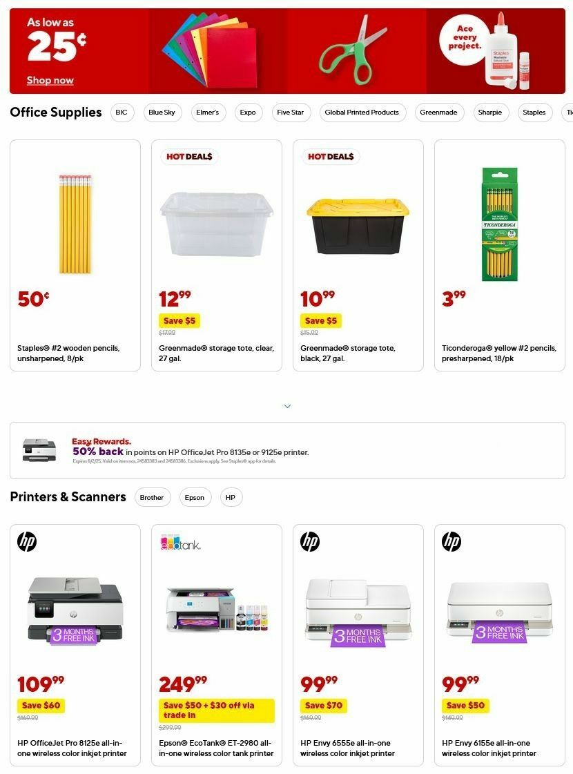 Staples Weekly Ad from July 6