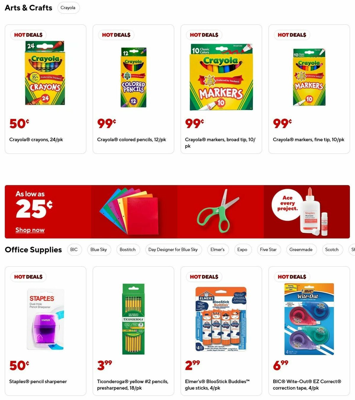 Staples Weekly Ad from July 27