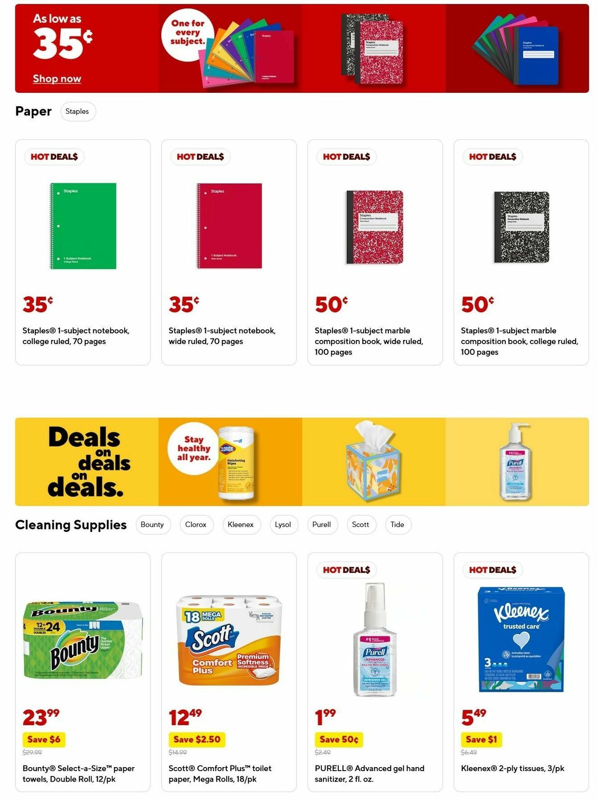 Staples Weekly Ad from July 27