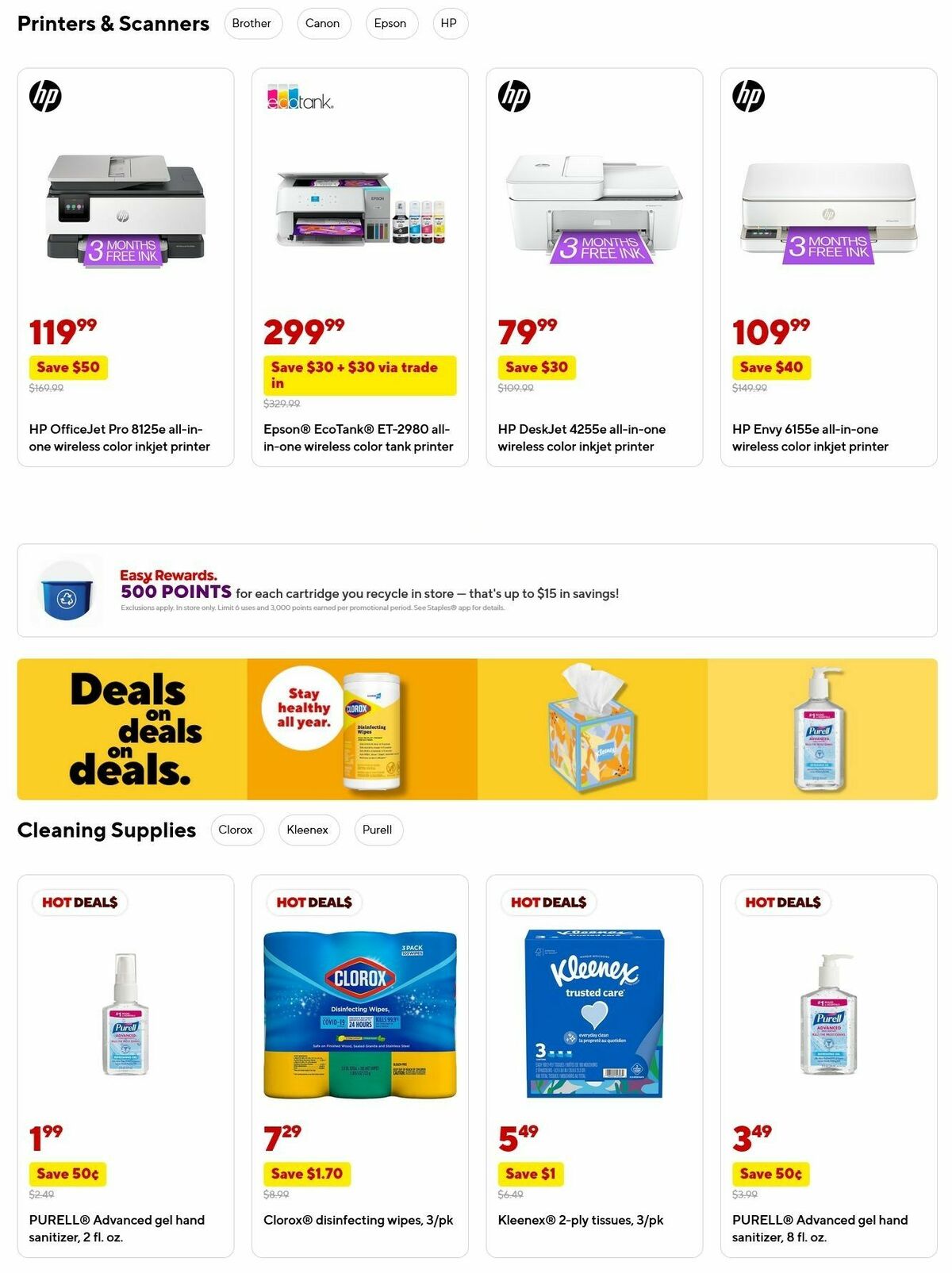 Staples Weekly Ad from August 3