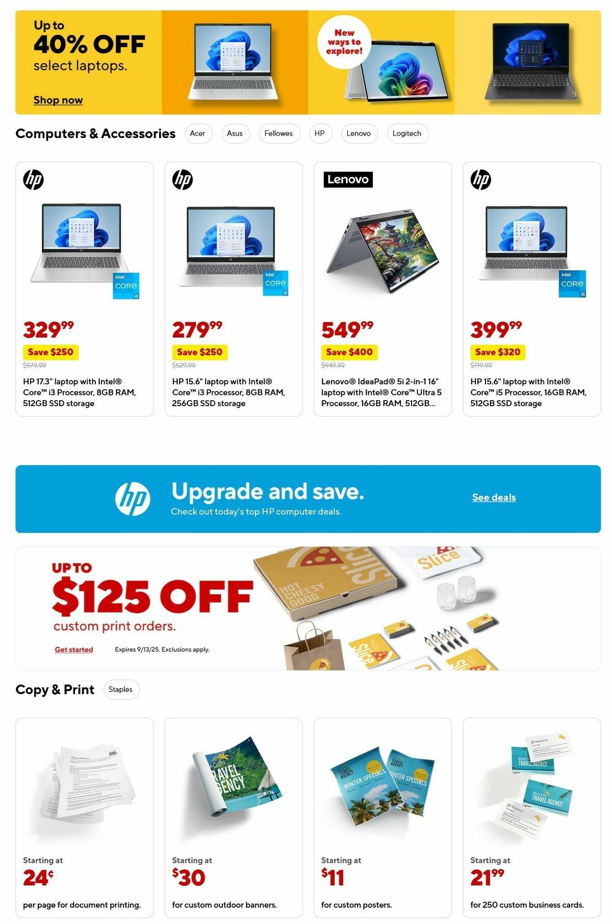 Staples Weekly Ad from August 3