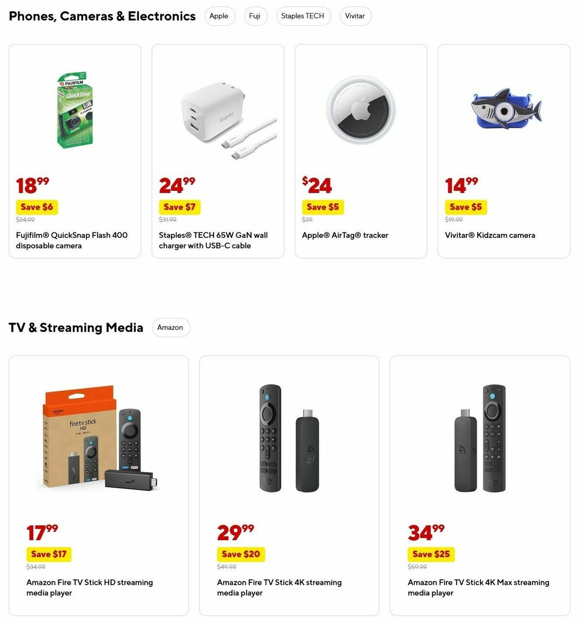 Staples Weekly Ad from August 3