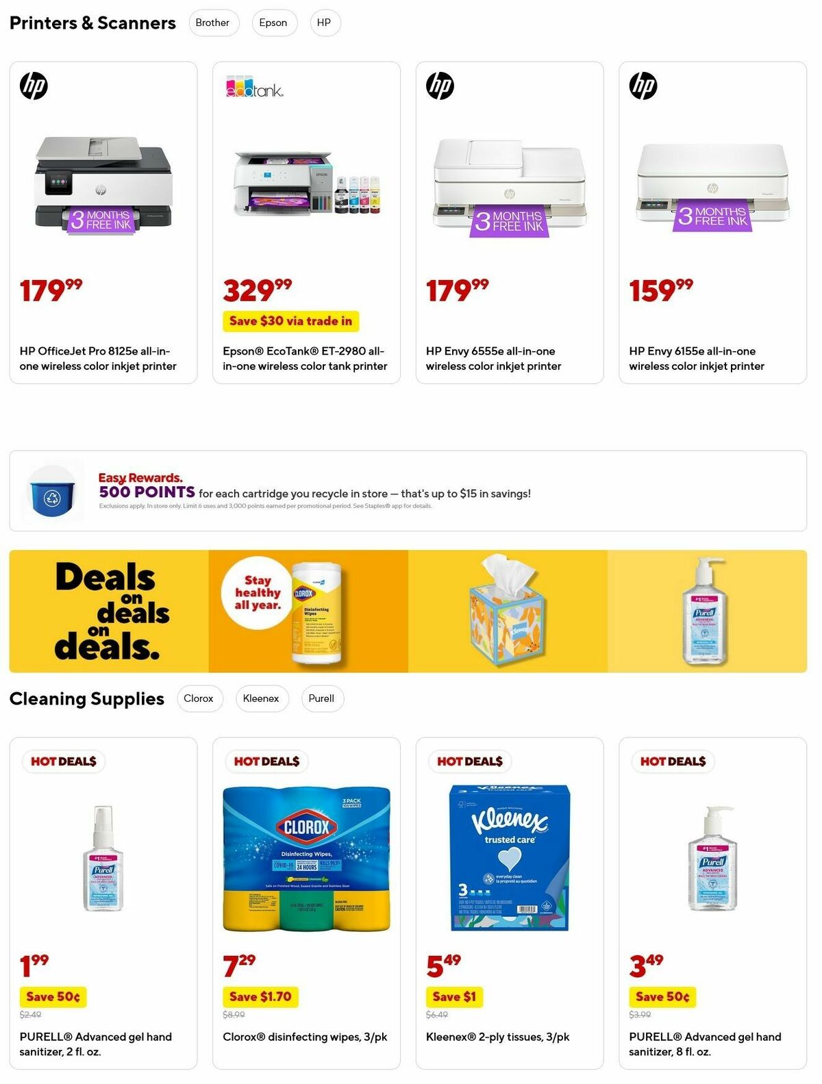 Staples Weekly Ad from August 10