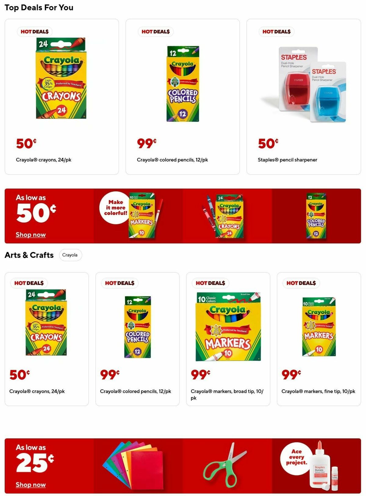 Staples Weekly Ad from August 17