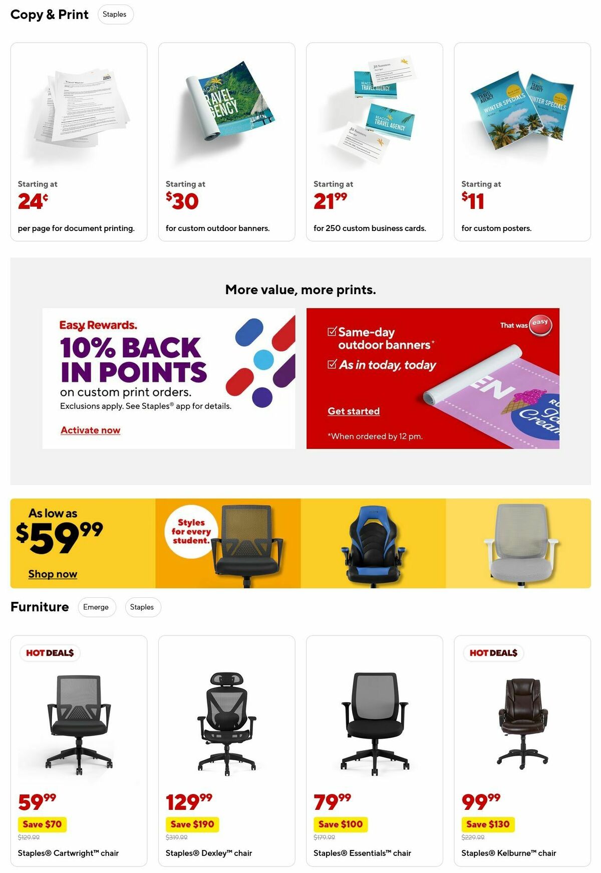 Staples Weekly Ad from August 17