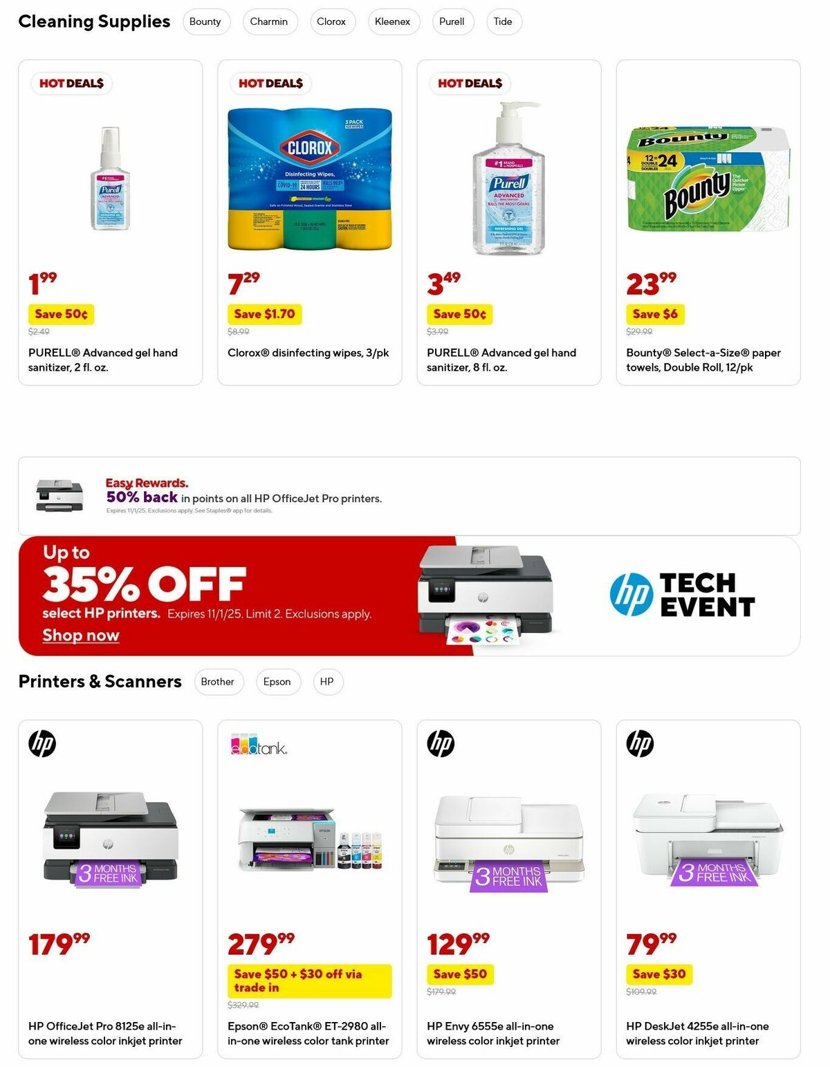 Staples Weekly Ad from August 24