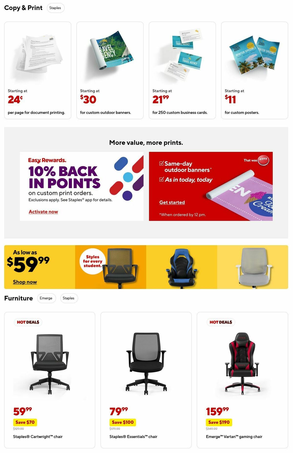 Staples Weekly Ad from August 24