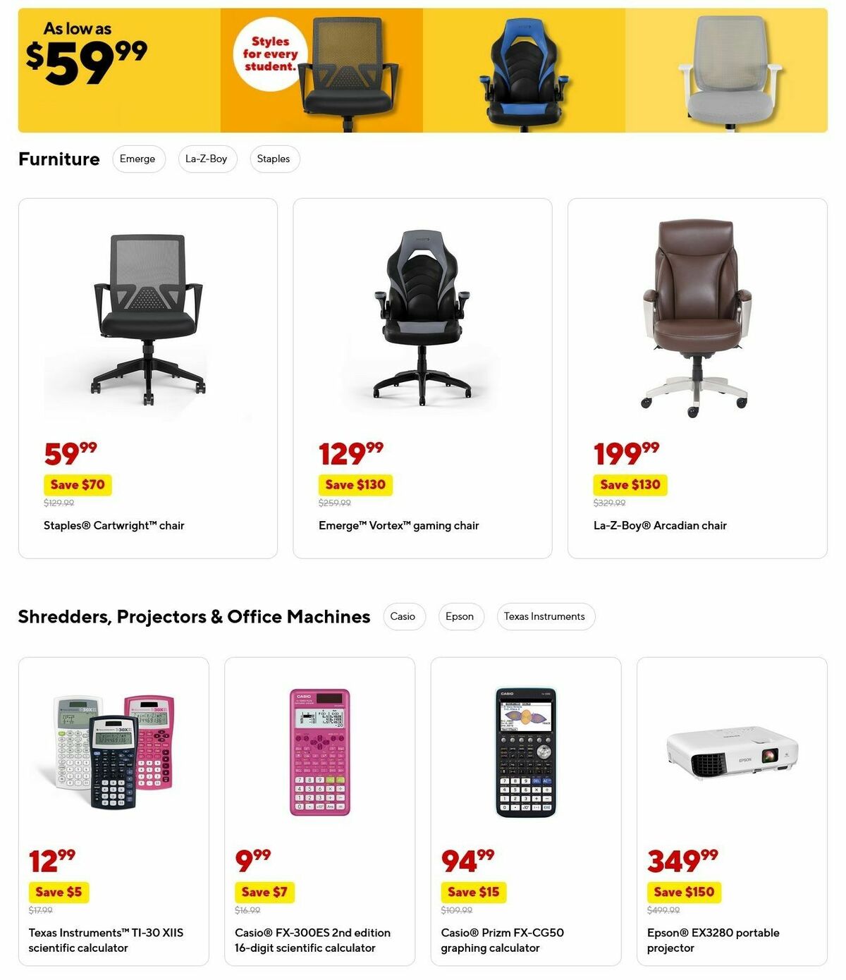 Staples Weekly Ad from September 7