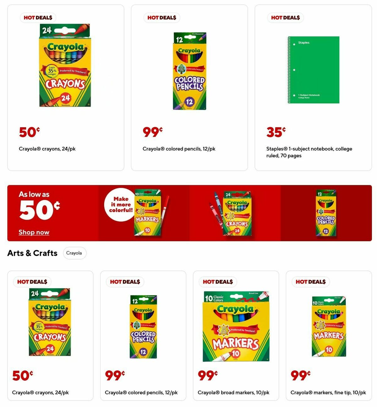 Staples Weekly Ad from September 7