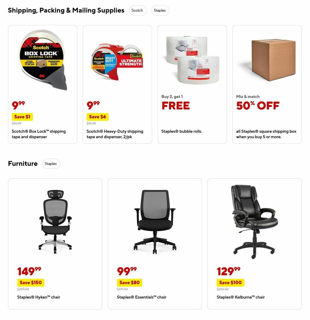 Staples Weekly Ad from September 21