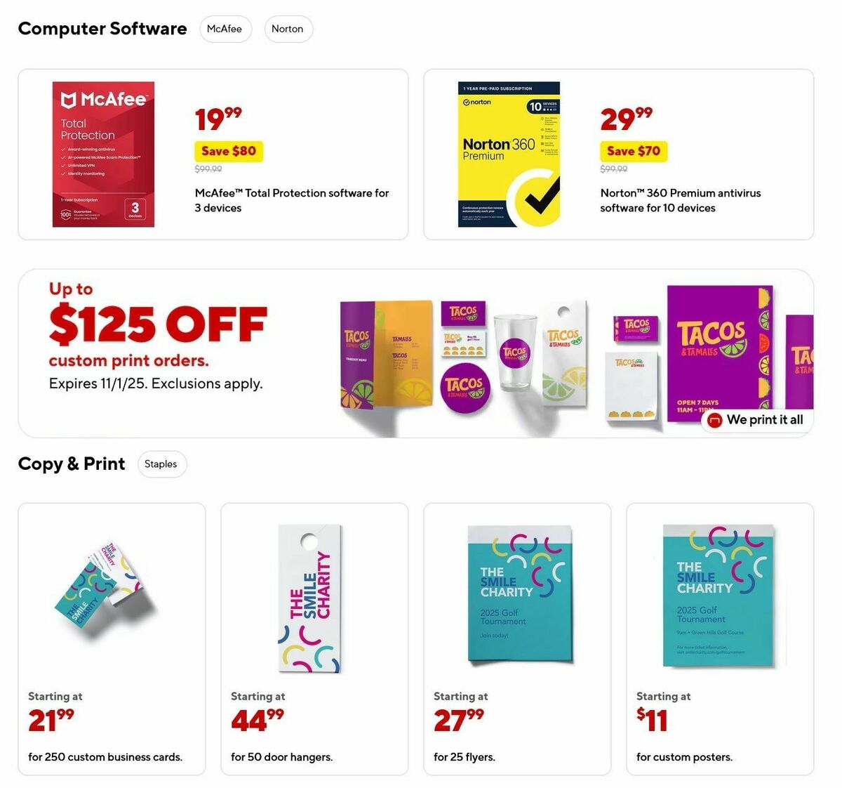Staples Weekly Ad from September 21