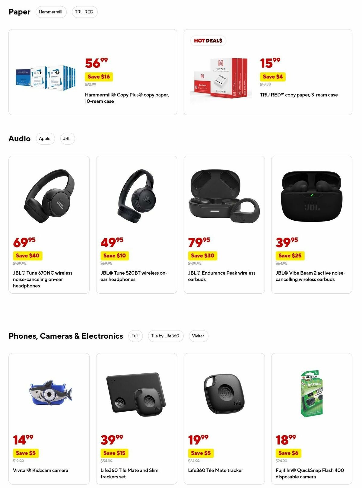 Staples Weekly Ad from September 28