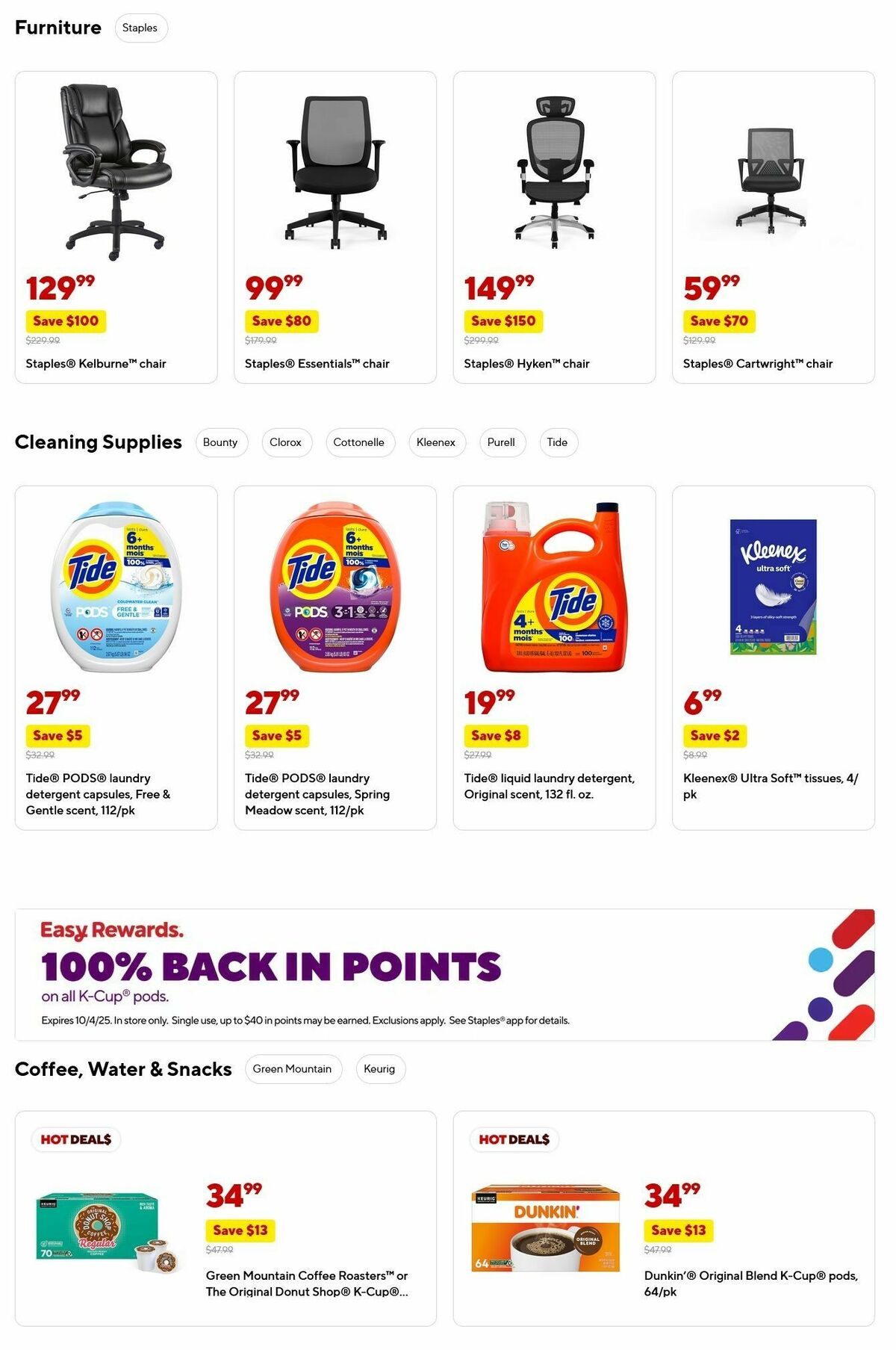 Staples Weekly Ad from September 28
