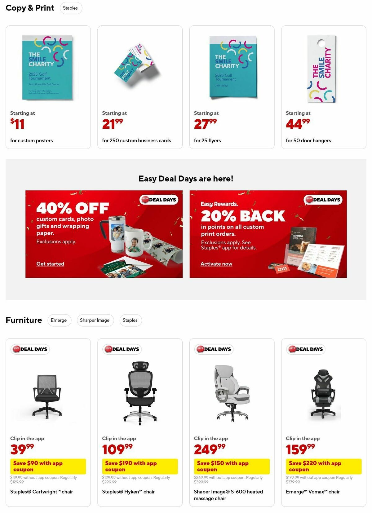Staples Weekly Ad from October 5