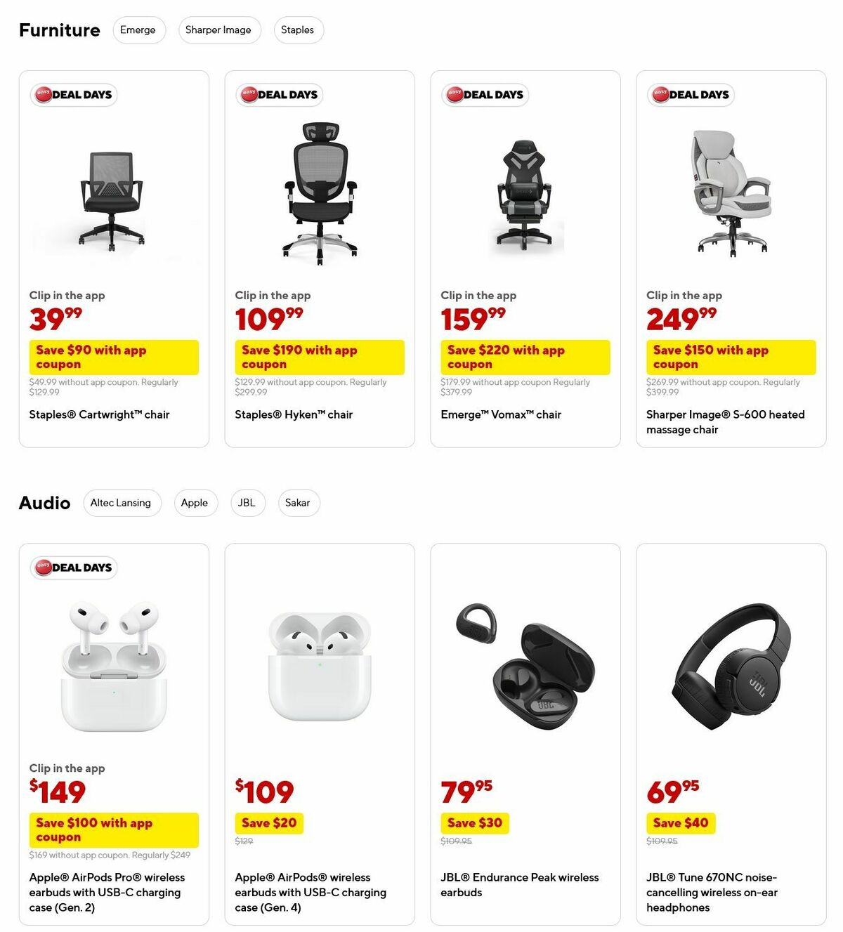 Staples Weekly Ad from October 12