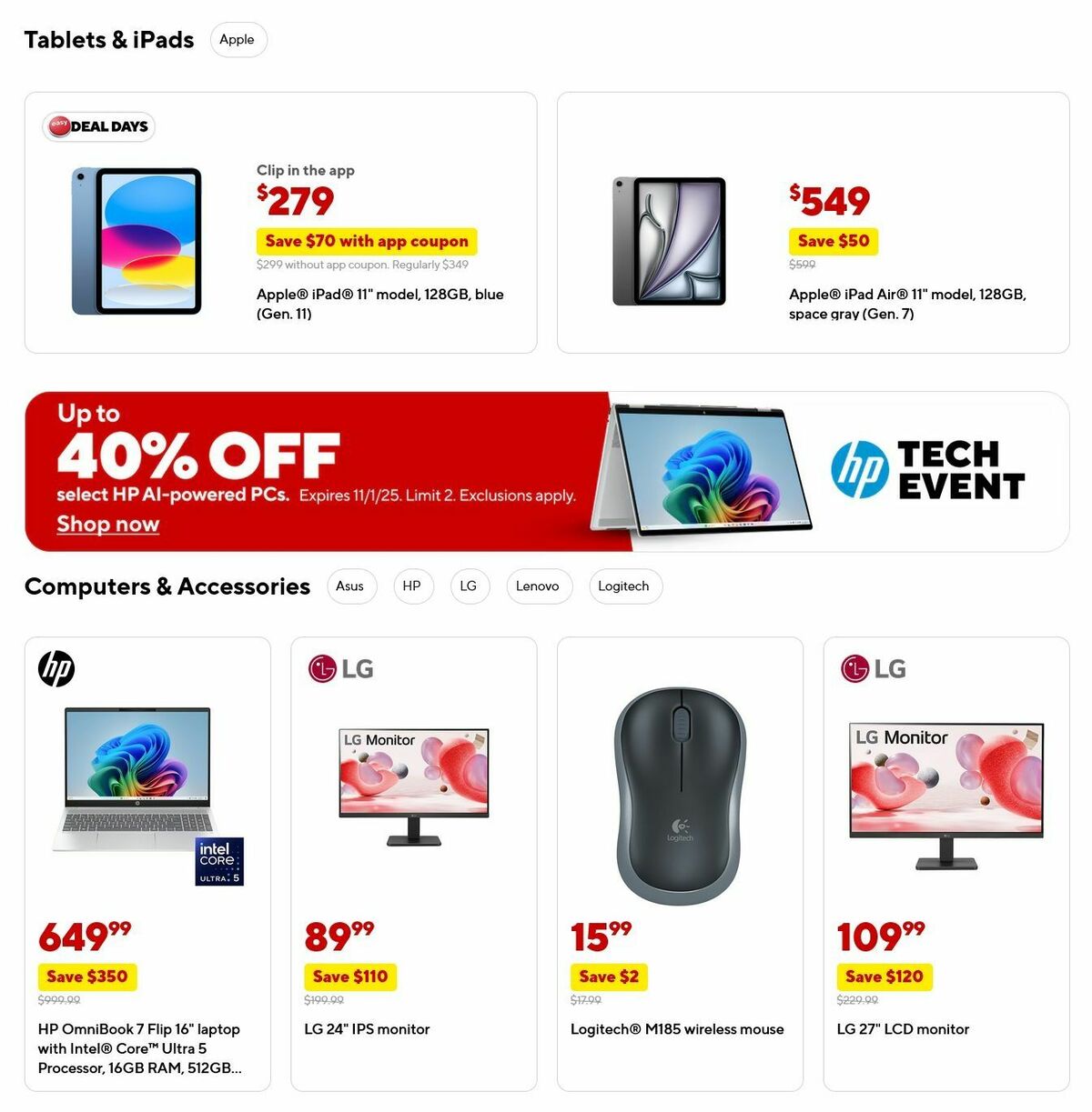 Staples Weekly Ad from October 12