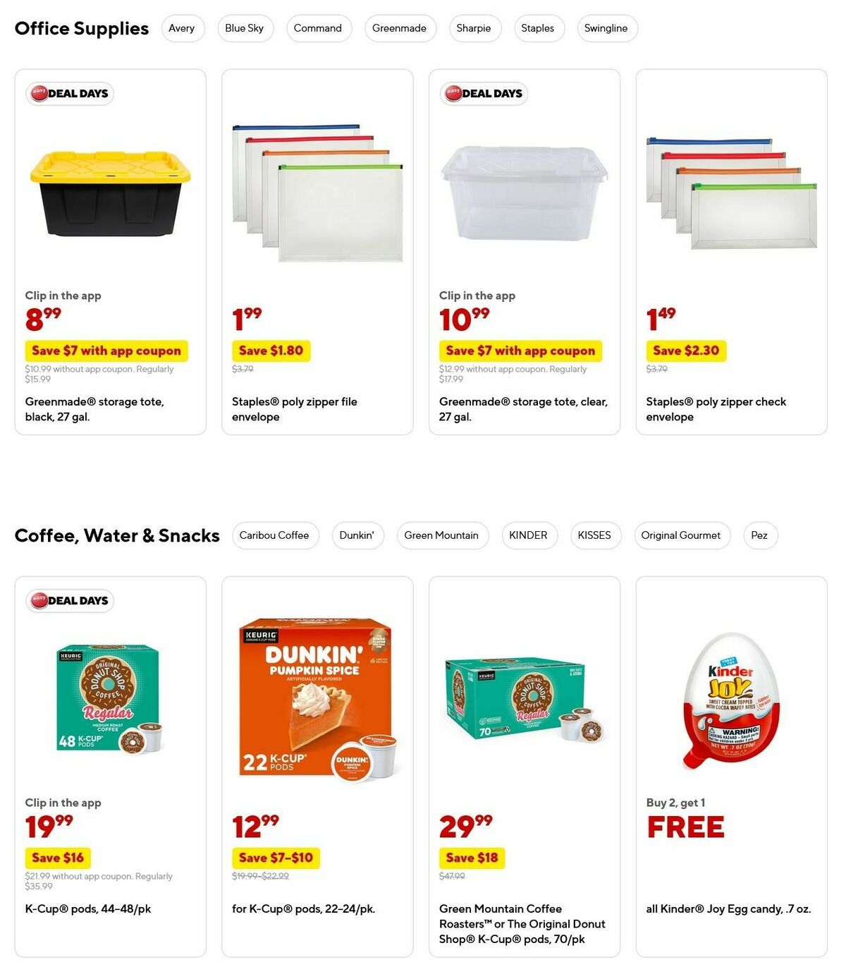 Staples Weekly Ad from October 12