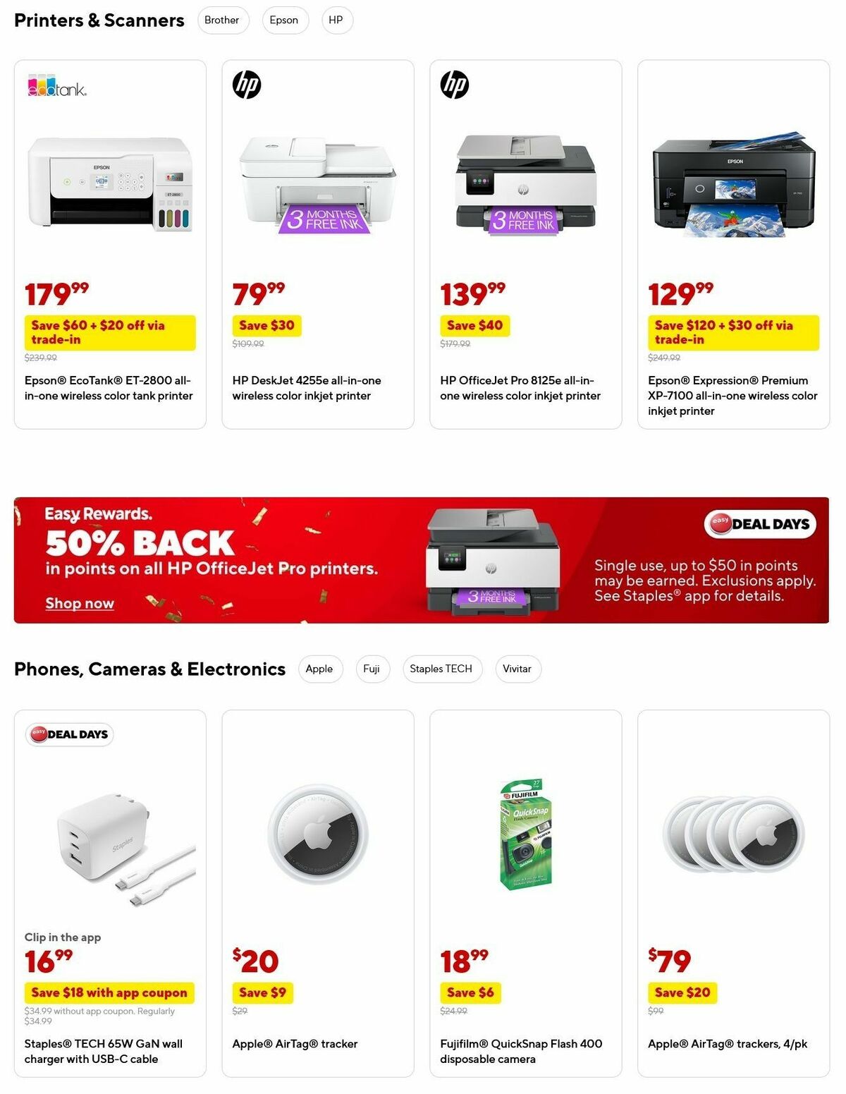 Staples Weekly Ad from October 12