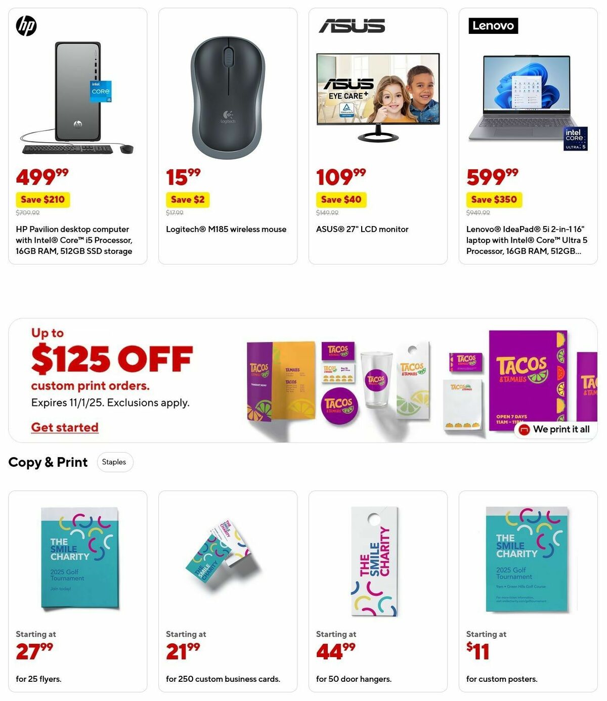 Staples Weekly Ad from October 19