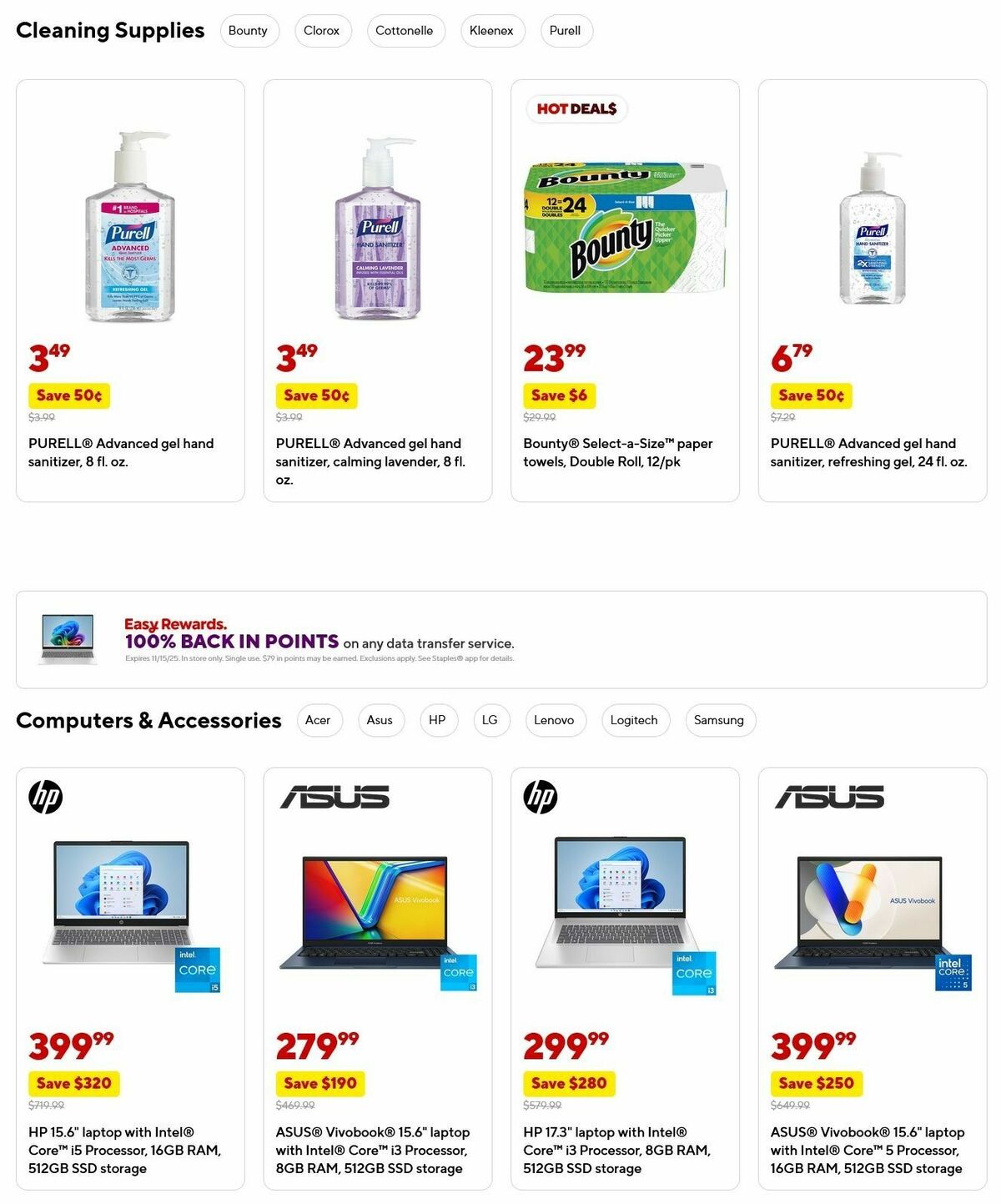 Staples Weekly Ad from November 2