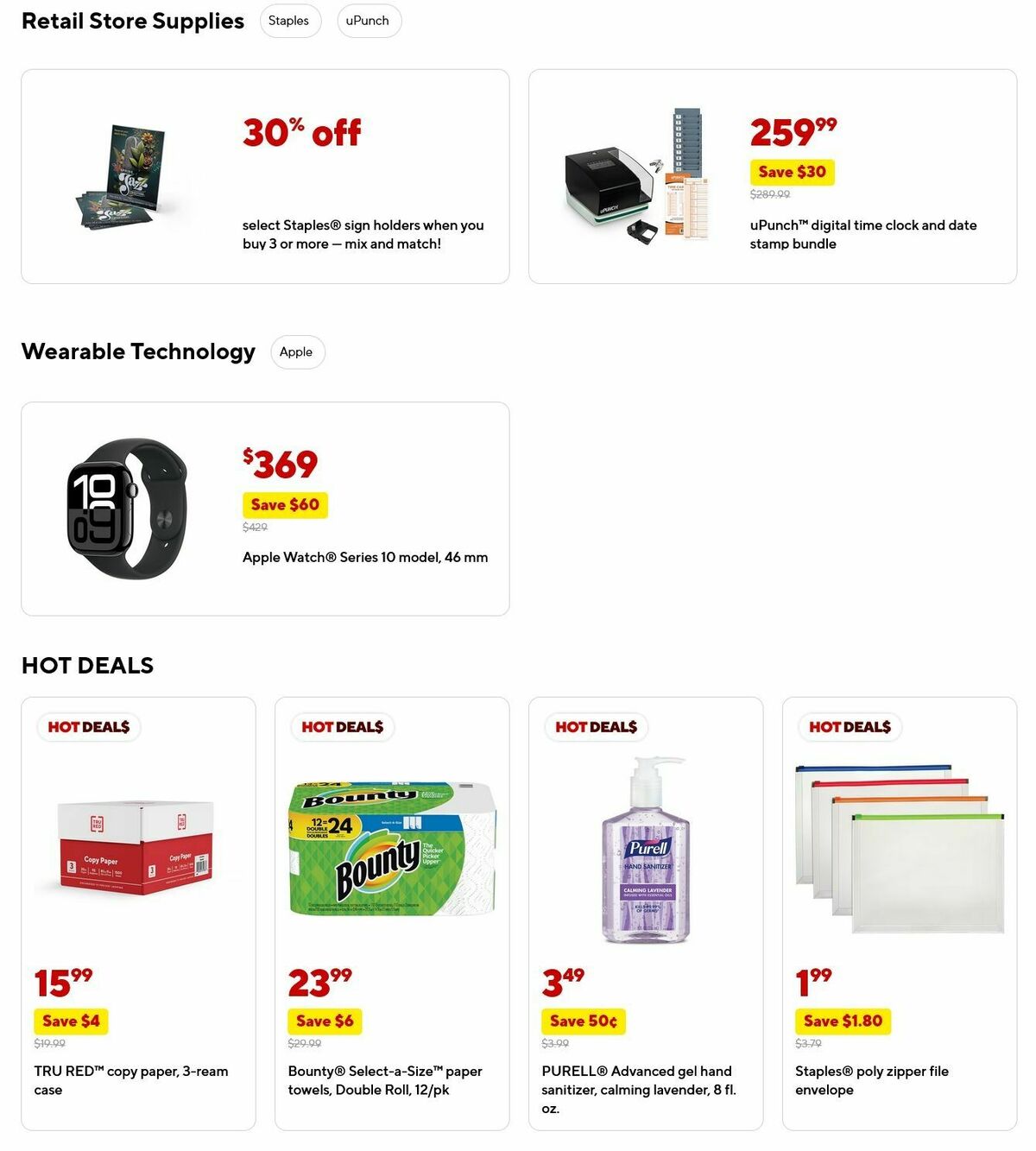 Staples Weekly Ad from November 9