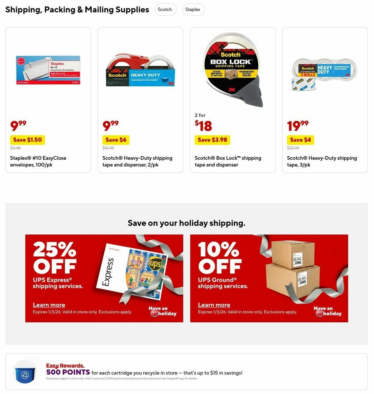 Staples Weekly Ad from November 9