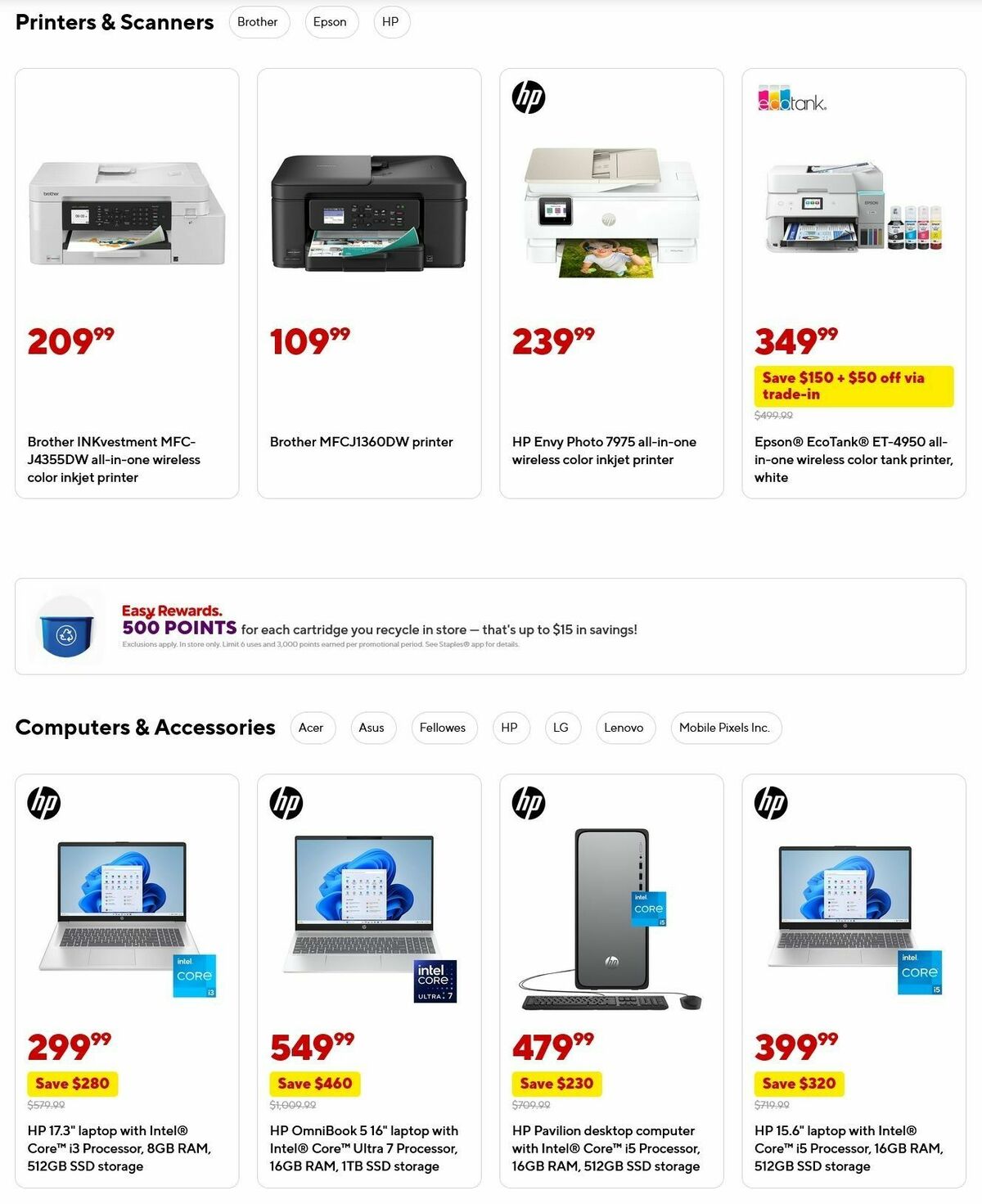 Staples Weekly Ad from November 16