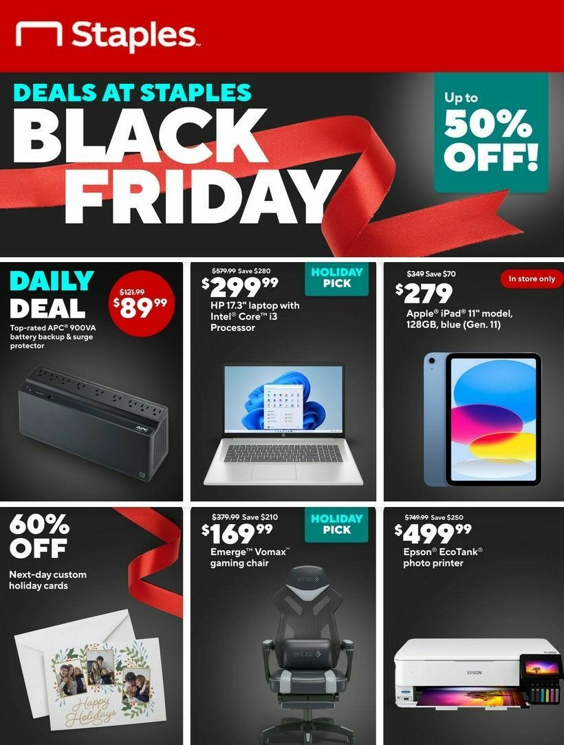 Staples Weekly Ad from November 23