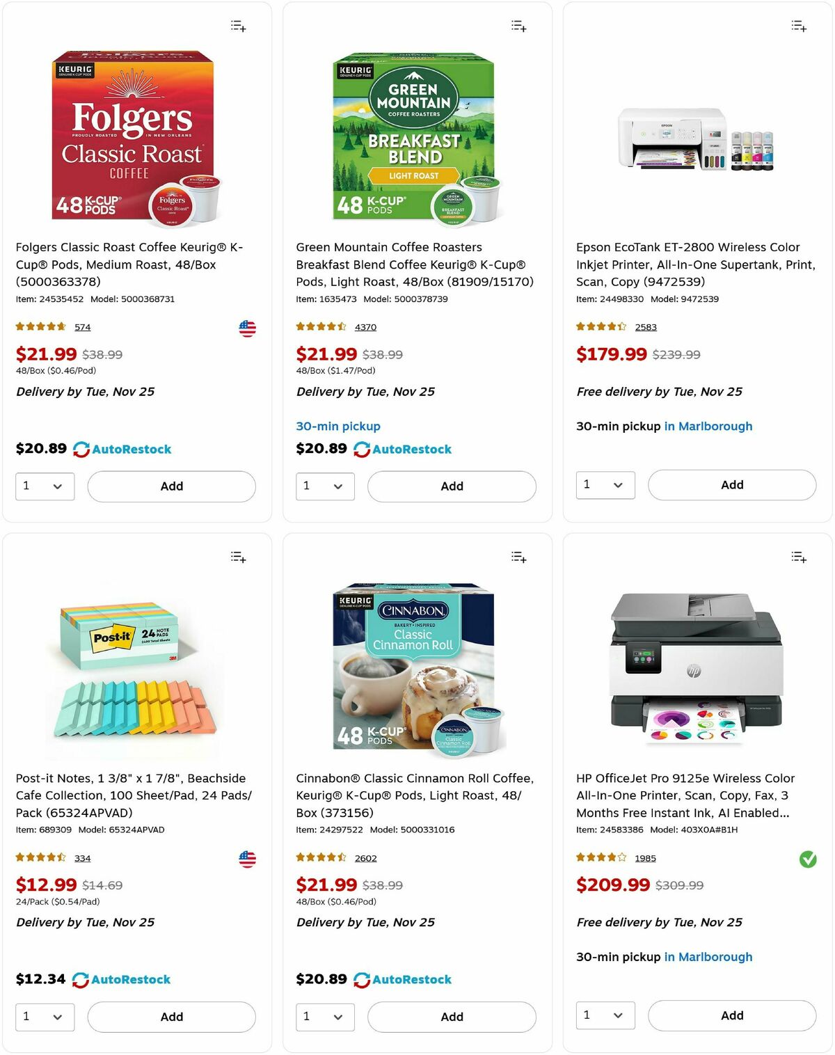 Staples Weekly Ad from November 23