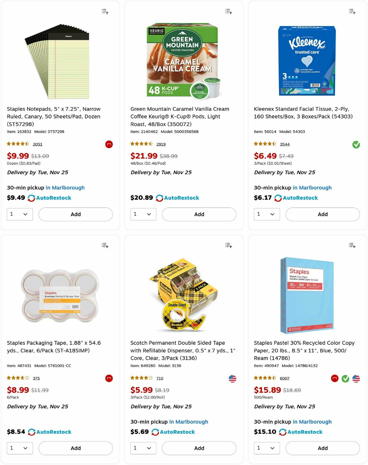 Staples Weekly Ad from November 23