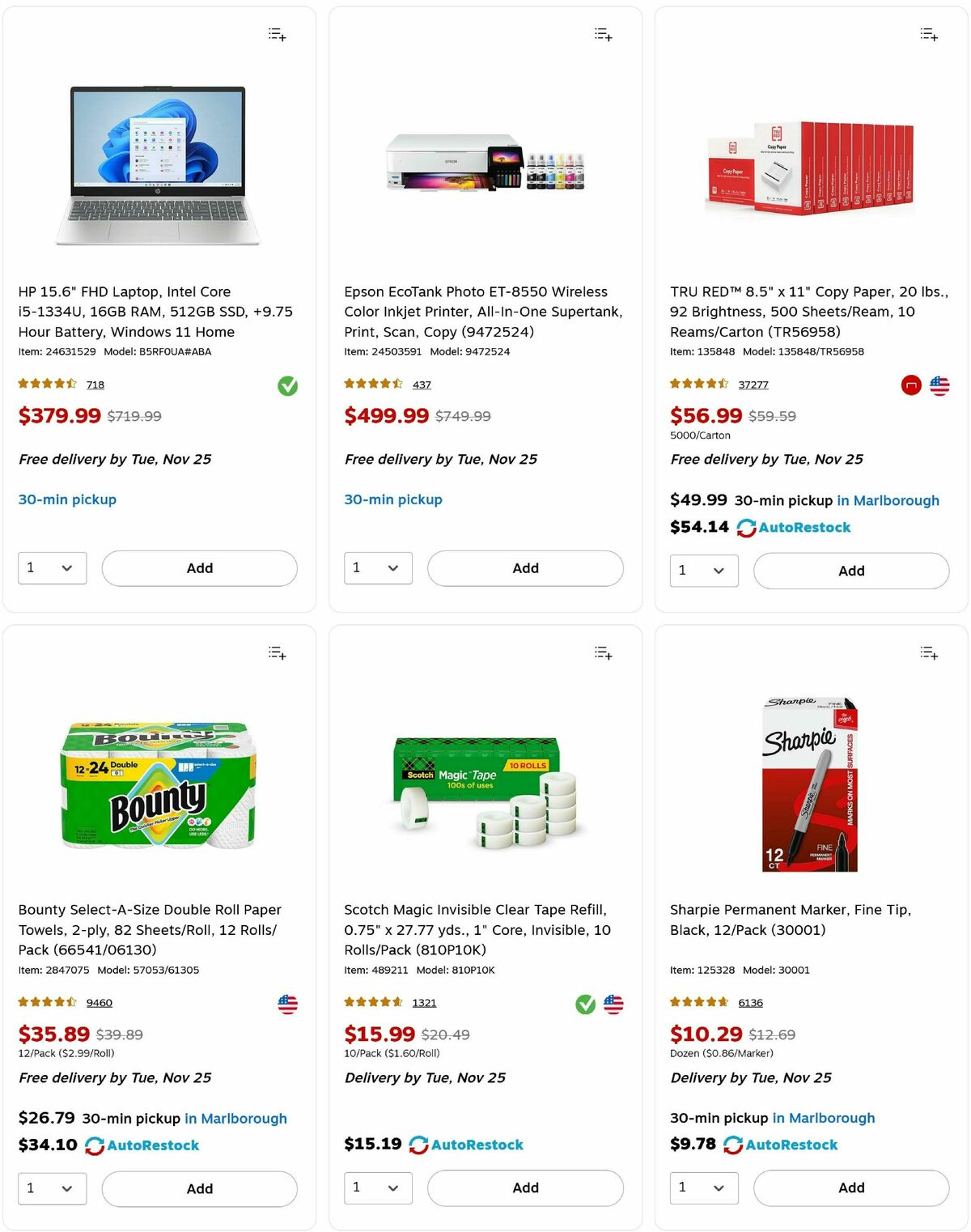 Staples Weekly Ad from November 23