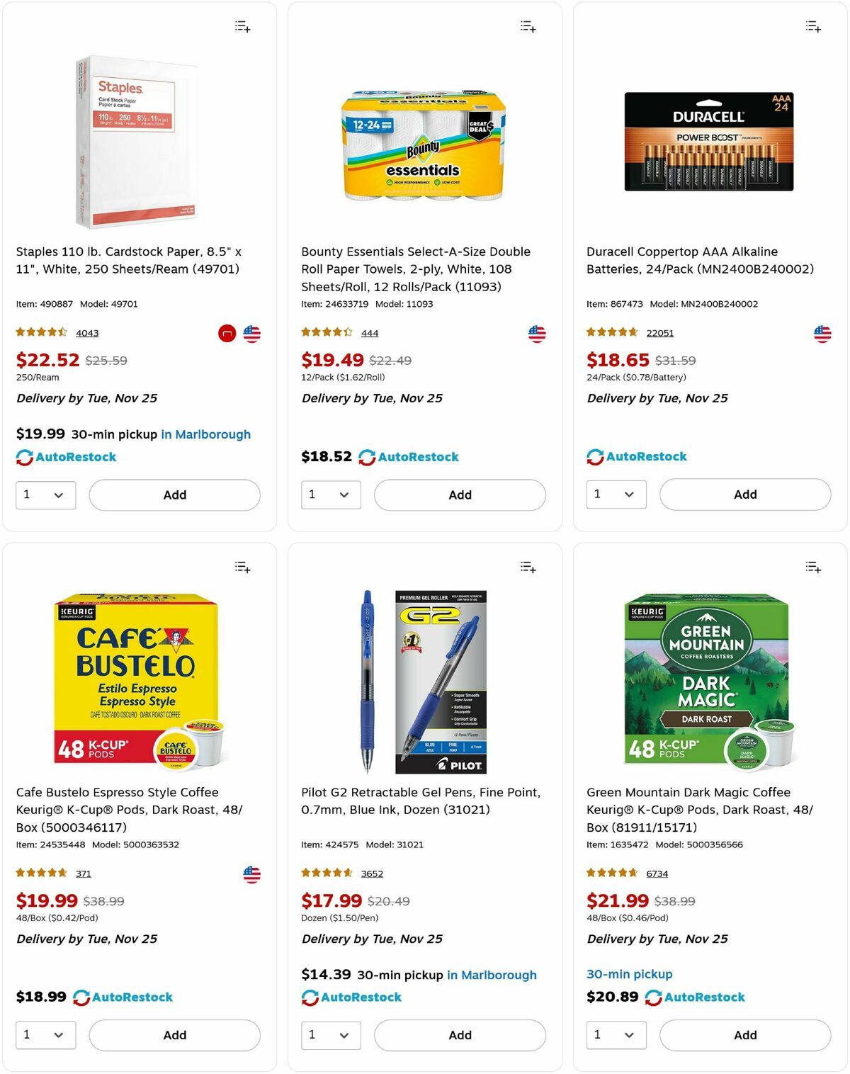 Staples Weekly Ad from November 23
