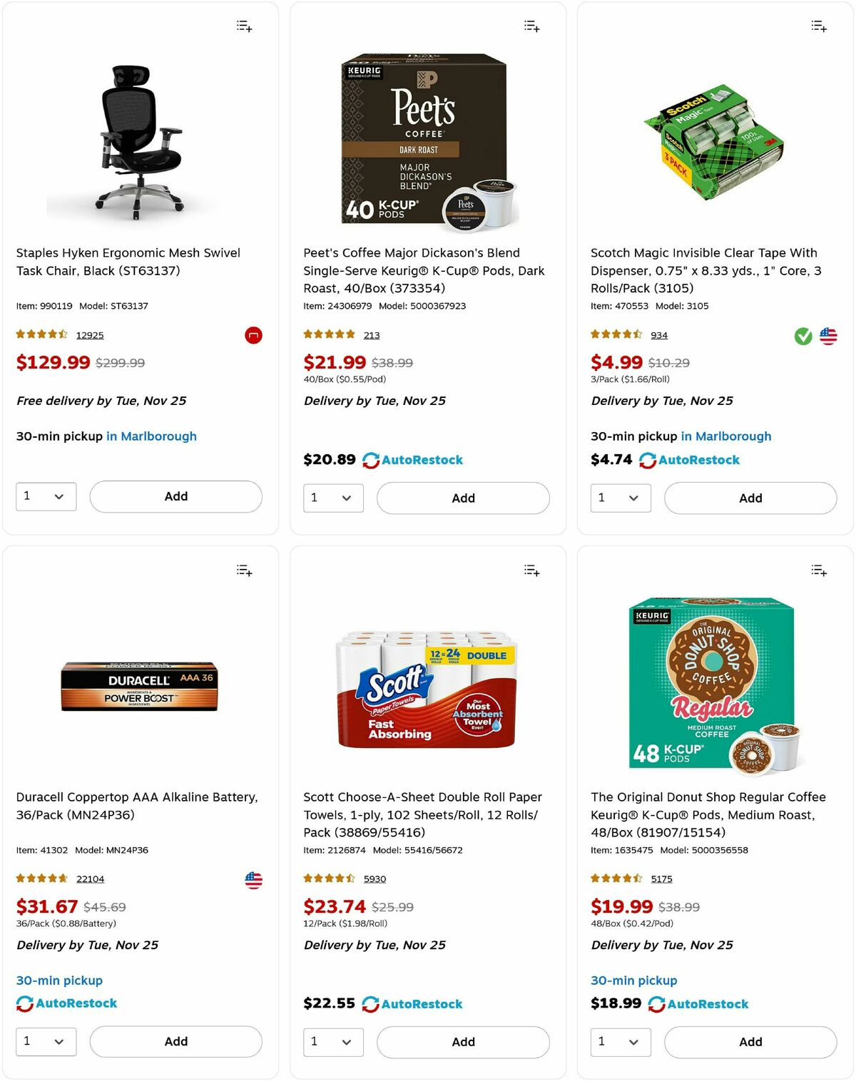 Staples Weekly Ad from November 23