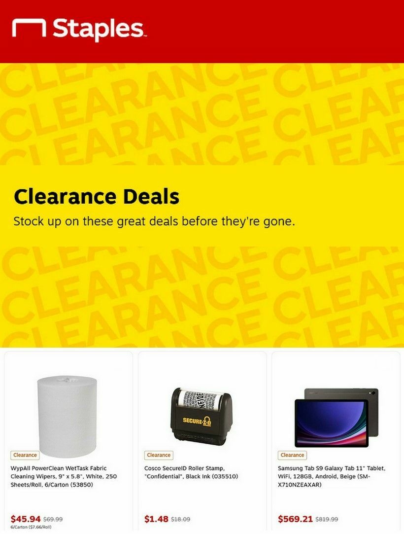 Staples Weekly Ad from December 21