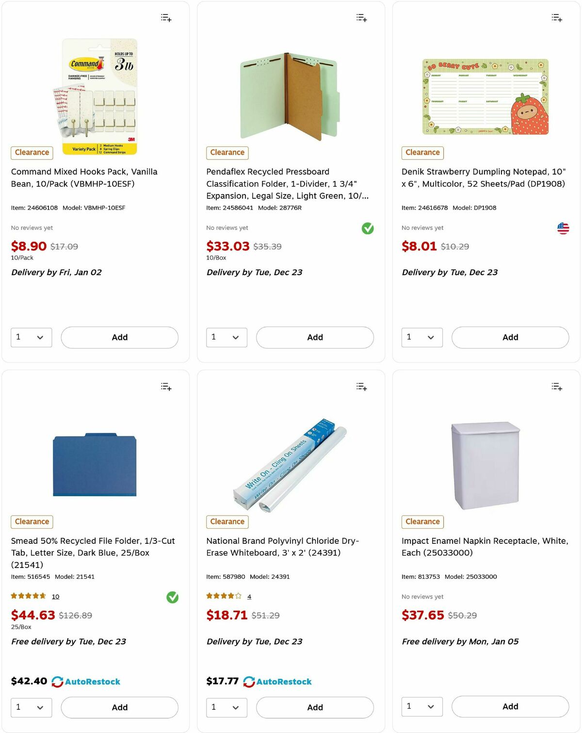 Staples Weekly Ad from December 21