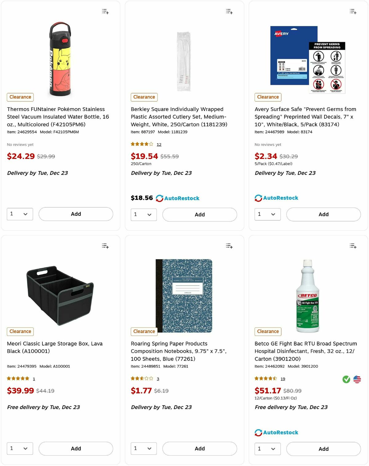 Staples Weekly Ad from December 21