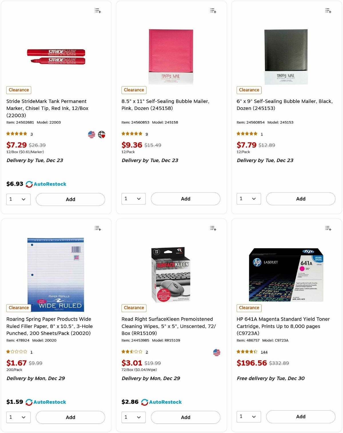 Staples Weekly Ad from December 21