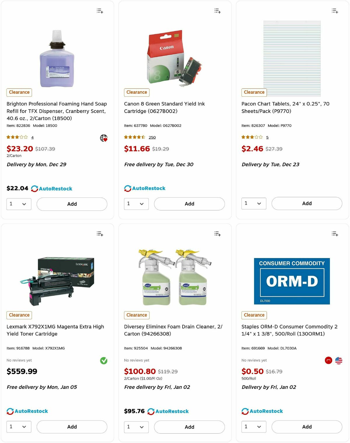 Staples Weekly Ad from December 21