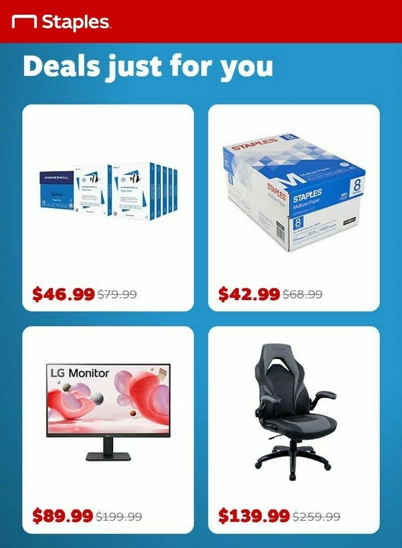 Staples Weekly Ad from December 28