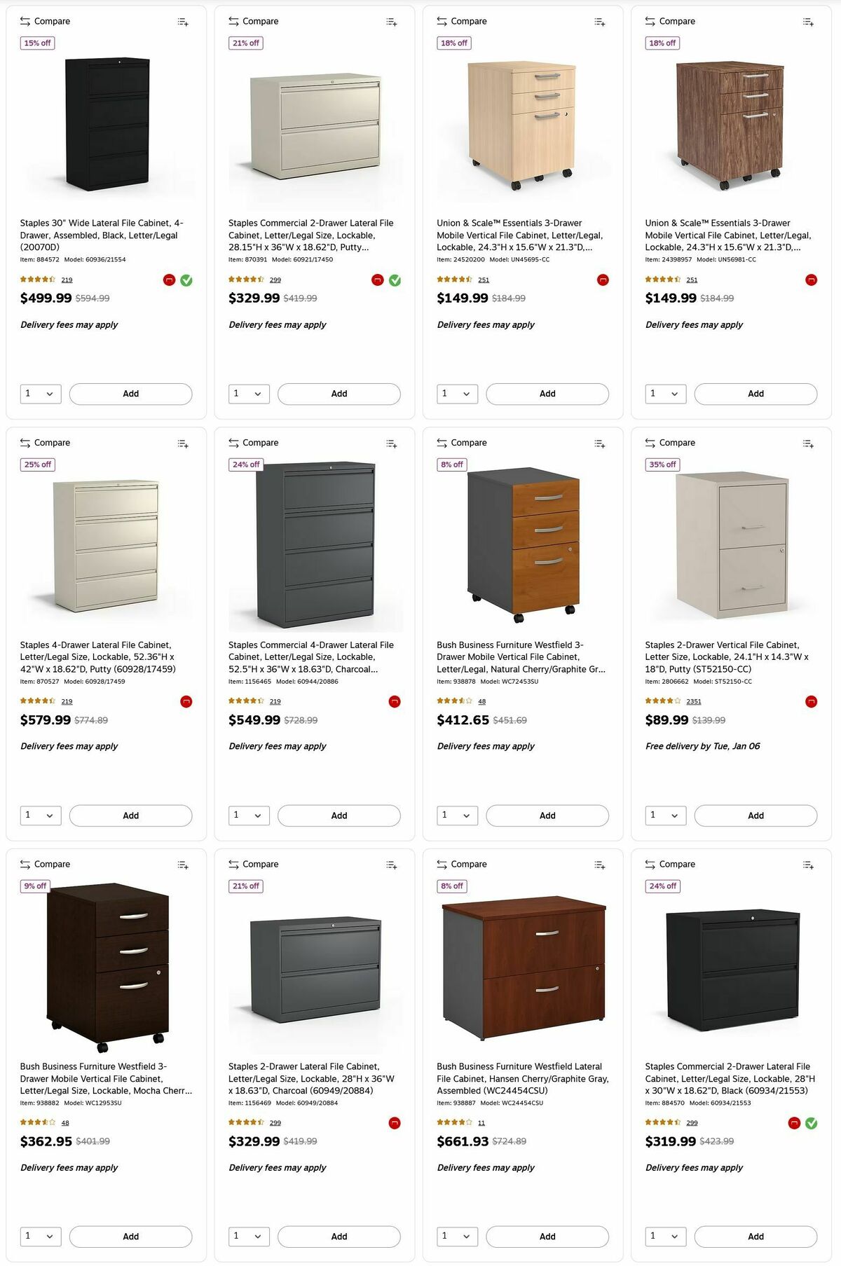 Staples Weekly Ad from January 4