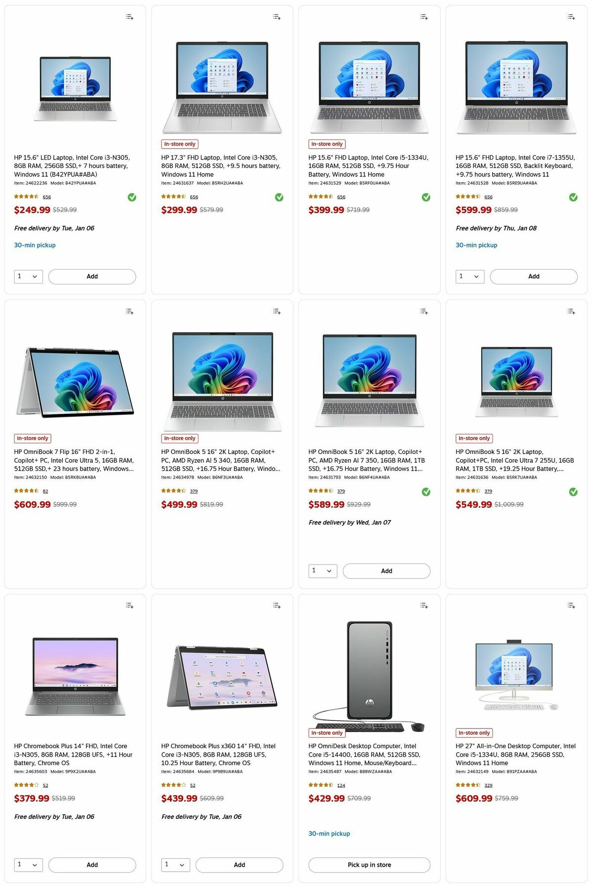 Staples Weekly Ad from January 4