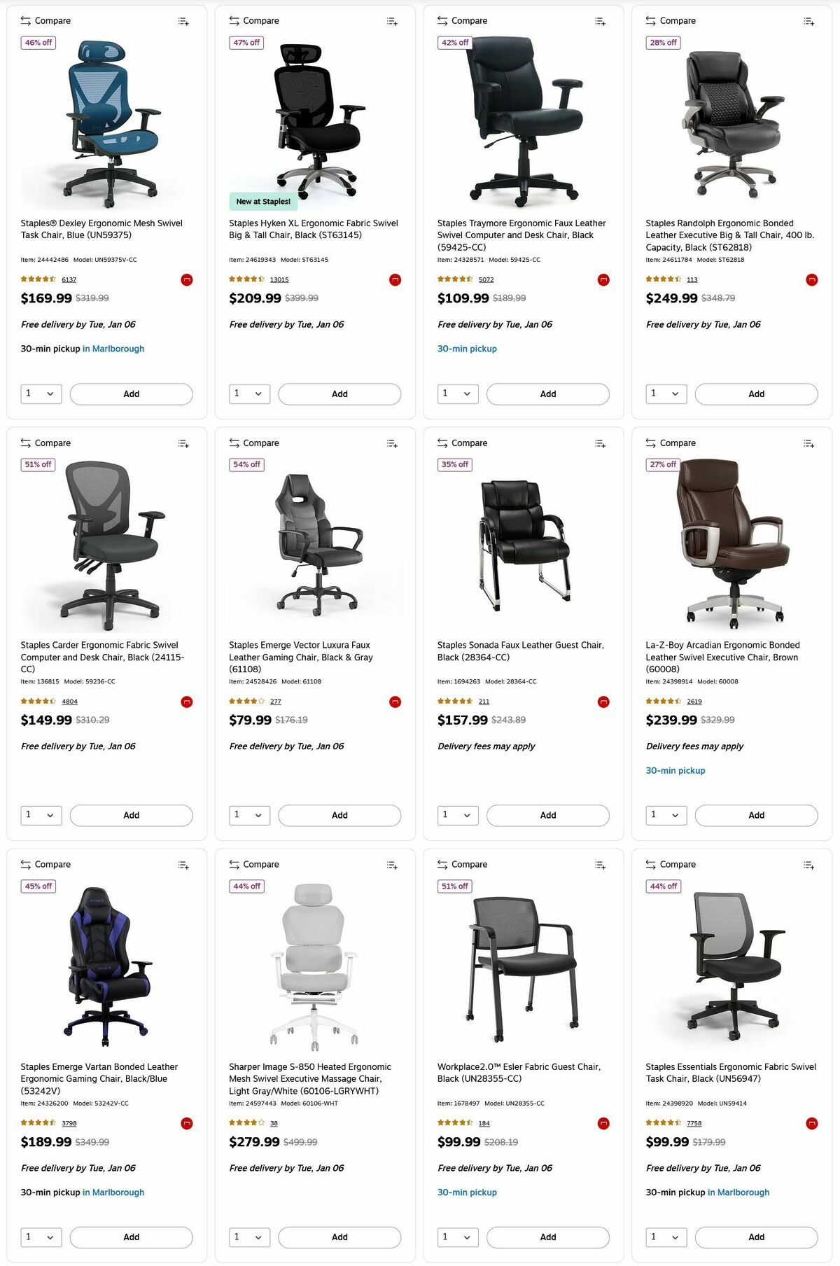 Staples Weekly Ad from January 4