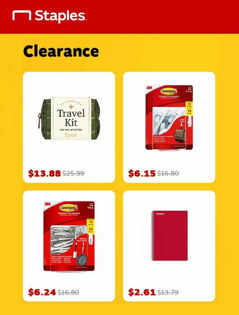 Staples Weekly Ad from January 25