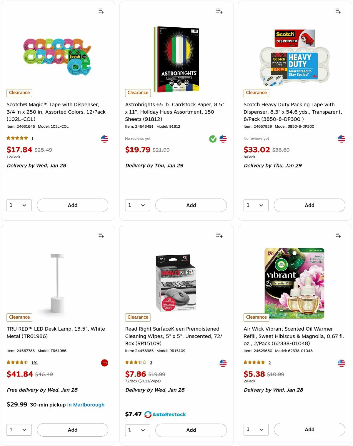 Staples Weekly Ad from January 25