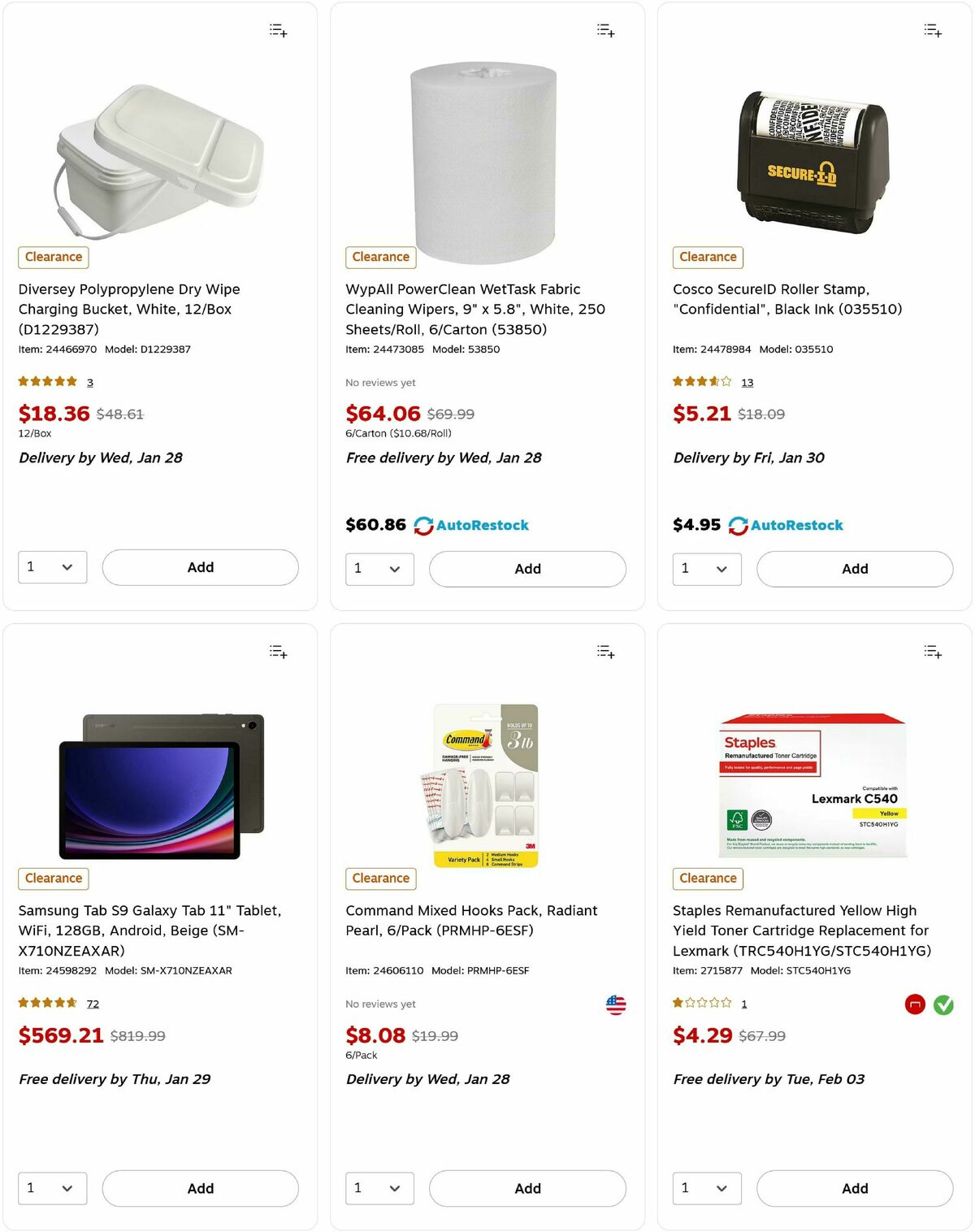 Staples Weekly Ad from January 25