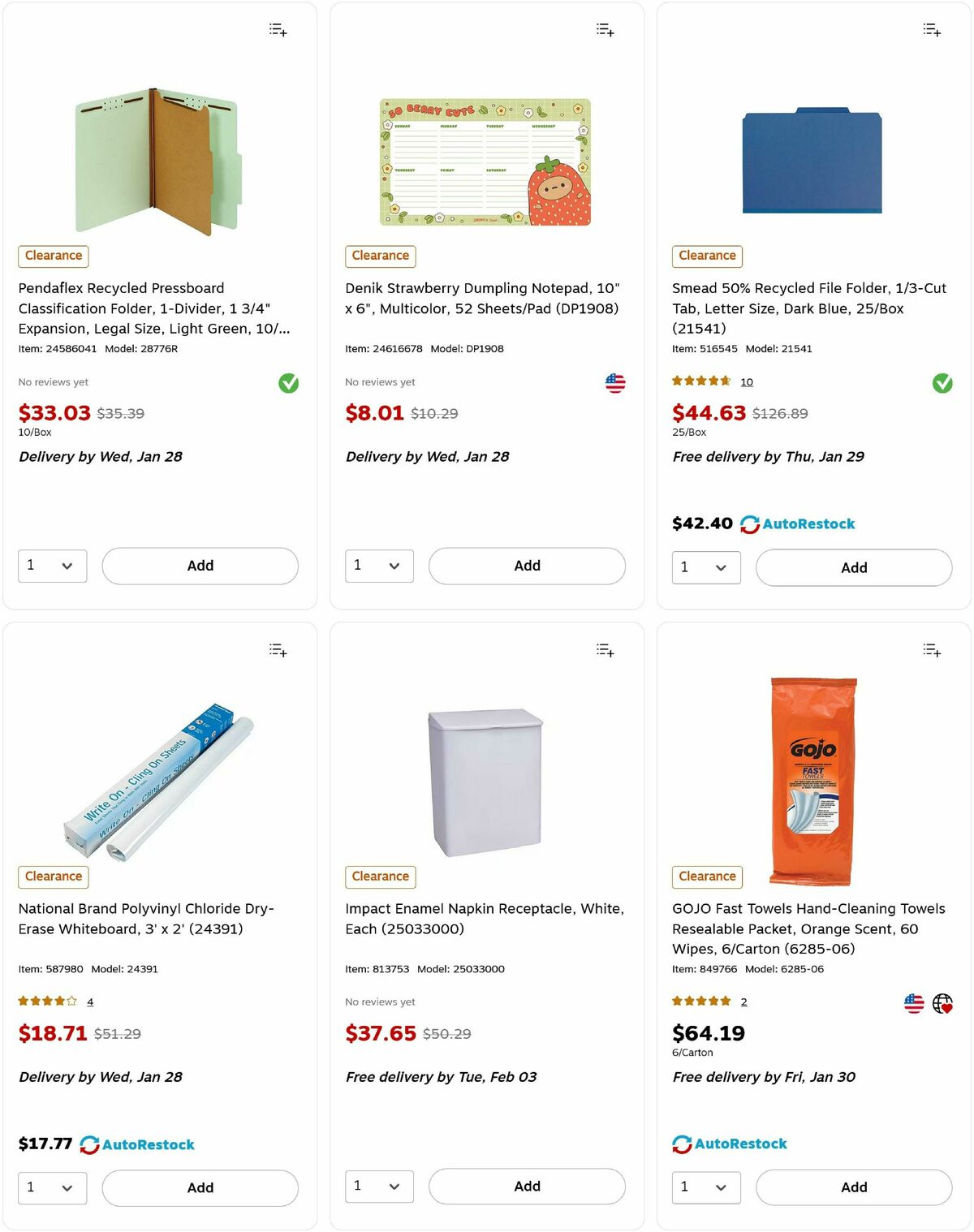 Staples Weekly Ad from January 25