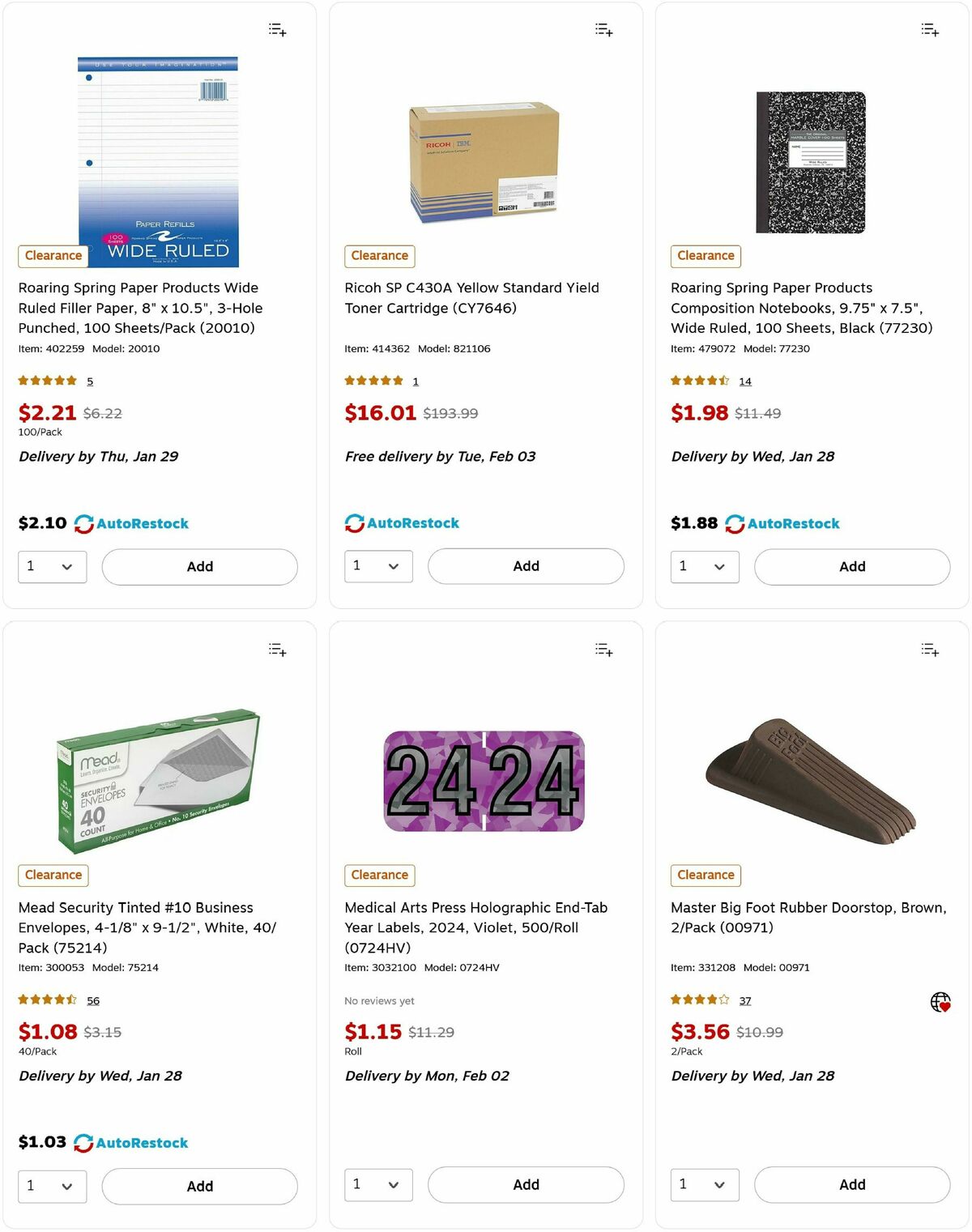 Staples Weekly Ad from January 25