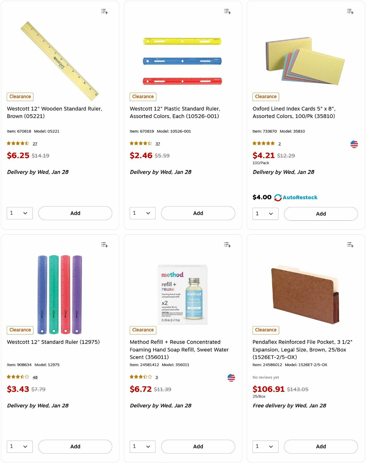 Staples Weekly Ad from January 25